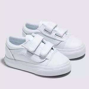 Vans Toddler Old Skool V - Size 8.0 - True White